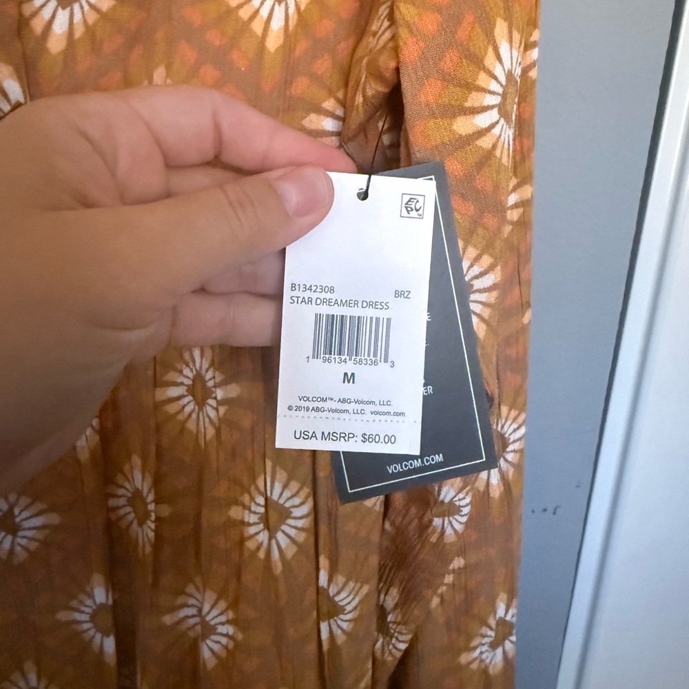 Volcom Brown Patterned Dress - Picture 6 of 6